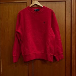 Polo by Ralph Lauren Men's Vibrant Red Crewneck Sweater